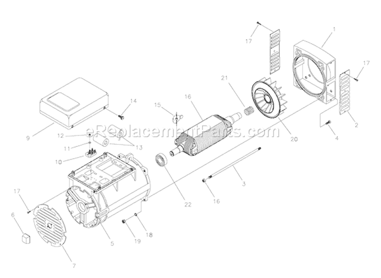 Page A Diagram and Parts List for 040229-1  Briggs and Stratton Generator